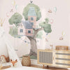Ginger Monkey Pink Treehouse Wall Decal