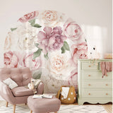 Ginger Monkey Autumn Peony & Rose Arch Wall Decal