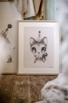 Mrs Mighetto Dear Meow (50 x 70cm)