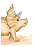 Isla Dream Teddy the Triceratops Print