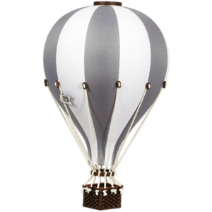Super Balloon Decorative Hot Air Balloon - Dark Grey/ White
