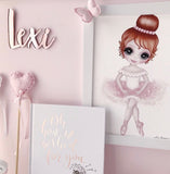 Isla Dream Ruby the Ballerina Print (Pink or Lilac)