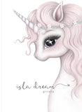 Isla Dream Rosa the Unicorn Print