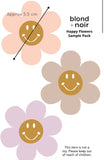 Blond + Noir Happy Flower Decal