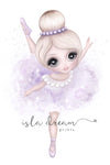 Isla Dream Bella the Ballerina Print - lilac