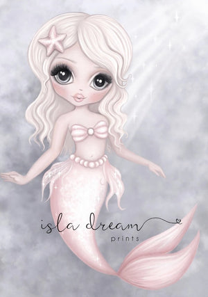 Isla Dream Jewel the Mermaid in Ocean Print