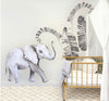 Ginger Monkey Baby Elephant Wall Decal