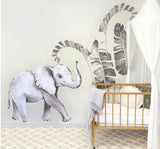 Ginger Monkey Baby Elephant Wall Decal