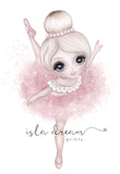 Isla Dream Bella the Ballerina Print - pink