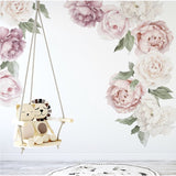 Ginger Monkey Classic Pink Peony & Rose Wall Decal
