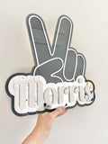 Peace Hand Plaque