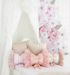 Spinkie Baby Dreamy Bow Cushion in Pale Rose