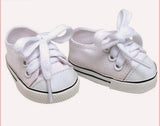 Doll’s Sneakers - White Lace Up