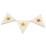 Wooden Star Bunting Flags