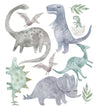 Ginger Monkey Watercolour Dinosaurs Wall Decals