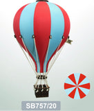 Super Balloon Decorative Hot Air Balloon - Aqua & Red