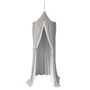 This Spinkie Baby Botanical Canopy in Morning Dew is perfect your little one's nursery with these lush sheer canopies!