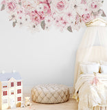 Ginger Monkey Cherry Blossoms & Rose Wall Decal