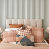 MARTINI PANELLED UPHOLSTERED BEDHEAD | 18+ COLOURS