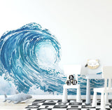 Ginger Monkey Blue Wave Wall Decal