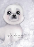 Isla Dream Sid the Harp Seal Print