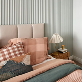 MARTINI PANELLED UPHOLSTERED BEDHEAD | 18+ COLOURS
