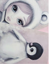 Isla Dream Romeo the Baby Penguin Print (Pink or Grey)