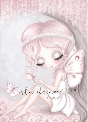 Isla Dream Grace the Butterfly Fairy with Background Print